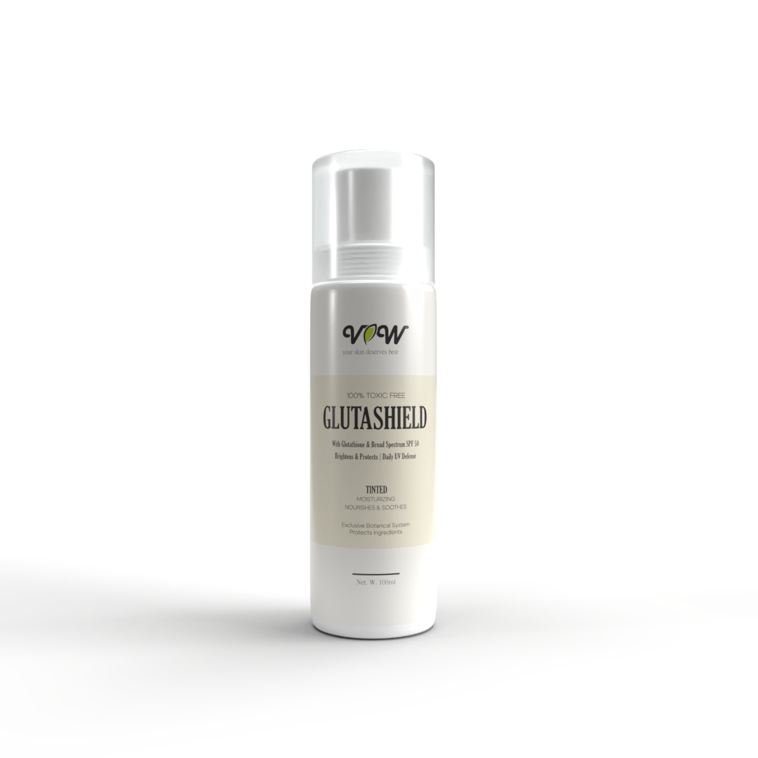 GlutaShield – Tinted Brightening & UV Defense Cream