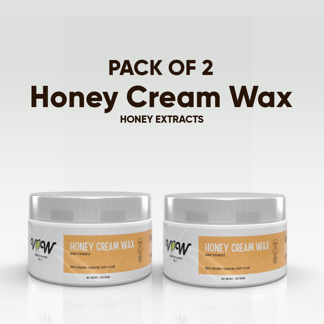 Pack Of 2 Cream Wax